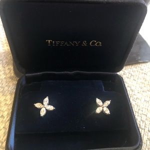 Authentic Tiffany&Co Large Victoria Earrings